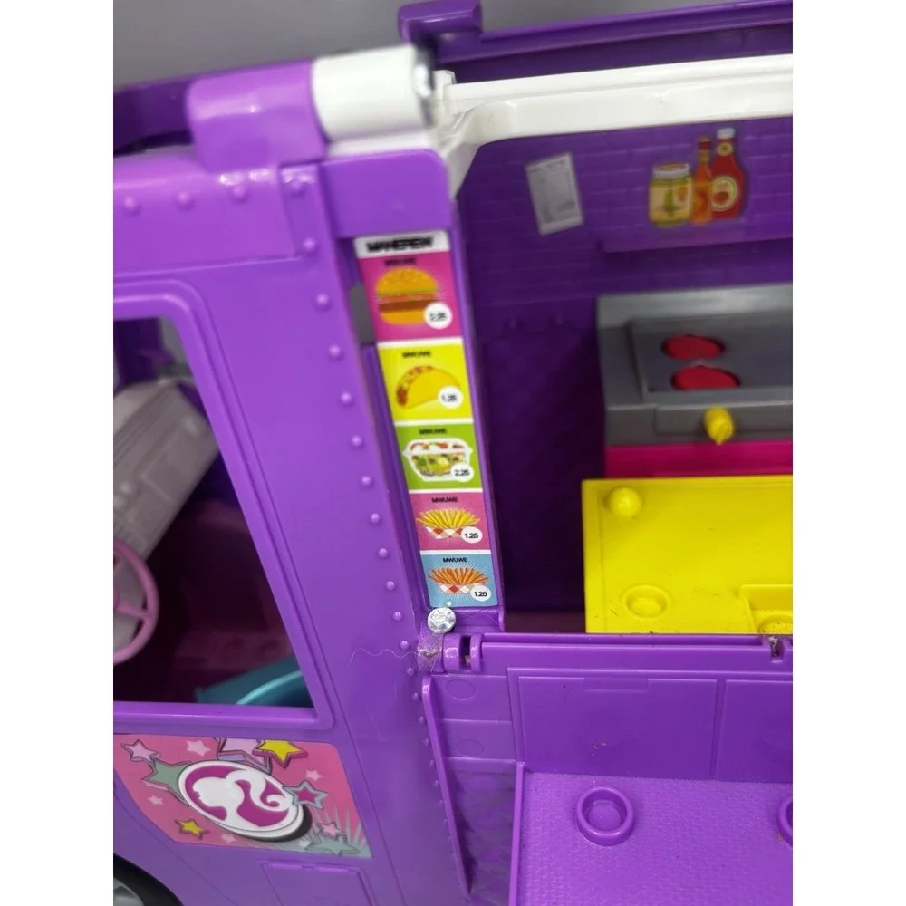 2020 Barbie Fresh 'n' Fun Food Truck Mattel With Accessories